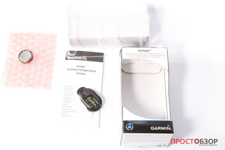 Распаковка датчика температуры Garmin Tempe