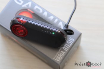 Режим зарядки заднего вело радара Garmin RTL515