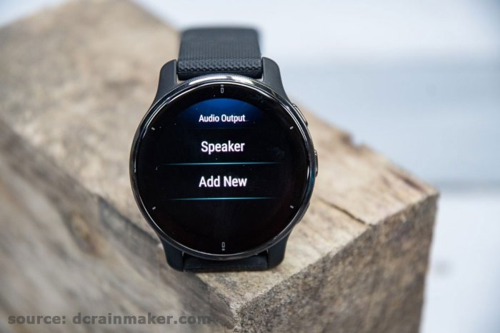 Настройки микрофона и динамика в часах Garmin Venu 2 Plus
