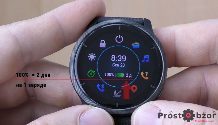 2 дня на одном заряде - Garmin Venu 2
