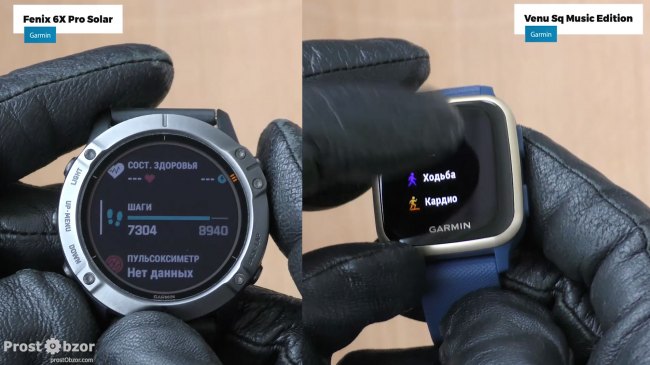 Управление 5 кнопками для часов Garmin без тачскрина