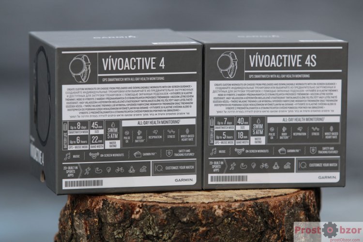 Распаковка - комплектация часов Garmin Vivoactive 4, 4S