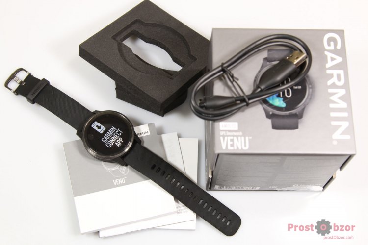Распаковка - комплектация часов Garmin Venu
