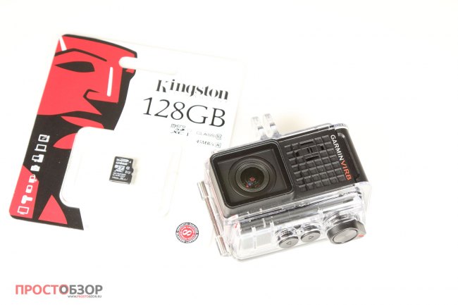 MicroSD карточка на 128 Гб для камеры Garmin Virb Ultra 30