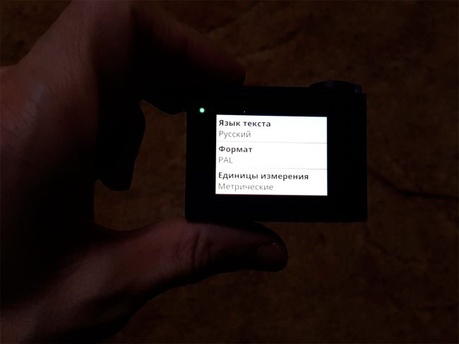 Русский интерфейс камеры Garmin Virb Ultra 30