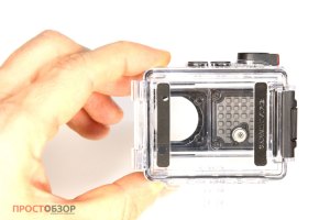 Пустой подводный бокс экшн-камеры Garmin Virb Utlra 30 - вид сзади