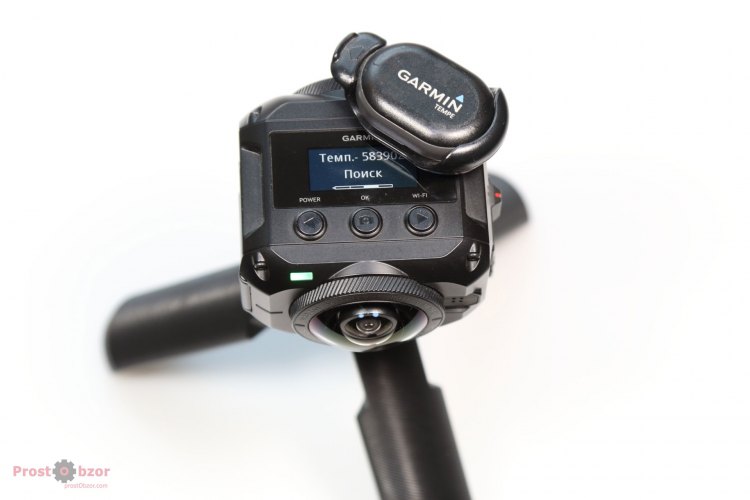 Подключение датчика Garmin Tempe к экшн-камере Garmin Virb 360