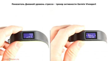 Показатель Уровень Стресса в фитнес трекере Garmin Vivosport