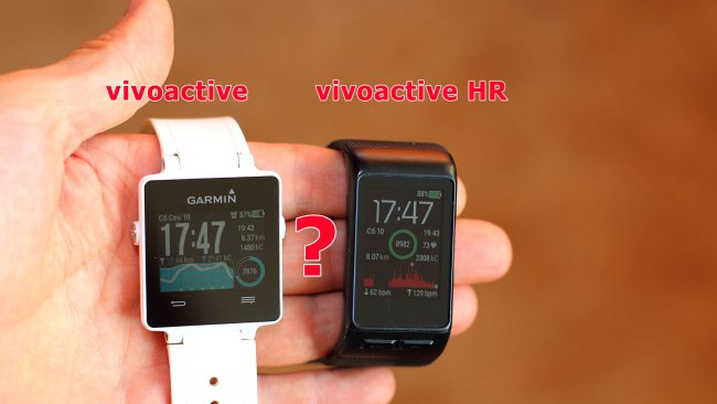 часы Garmin Vivoactive HR или Garmin Vivoactive