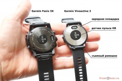 Сравнение сасов Garmin Vivoactive 3 vs Garmin Fenix 5X