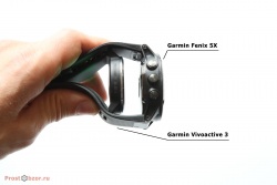 Вид сбоку -  - Garmin Vivoactive 3 , Garmin Fenix 5X