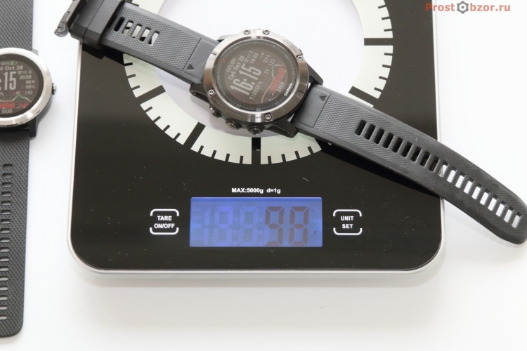 Вес часов Garmin Fenix 5X
