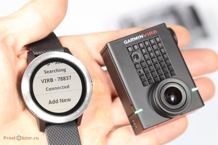 Garmin Vivoactive 3  - работа с экшн-камерой Virb 30 Ultra