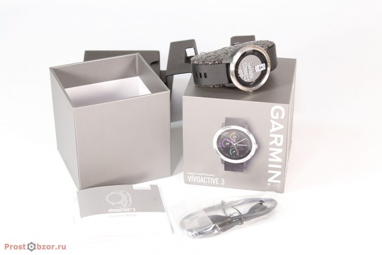 Распаковка часов Garmin Vivoactive 3