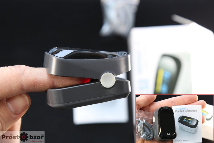 портативный датчик Пульсоксиметр на палец