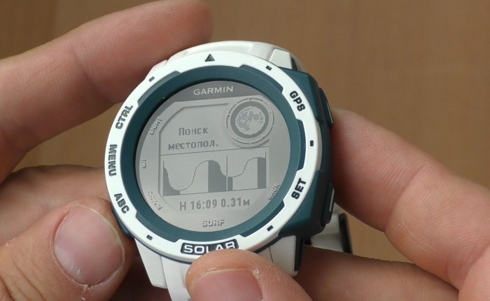 Виджет приплыв в Instinct Solar