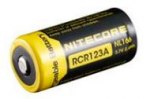 Аккумулятор литиевый Li-Ion CR123A / 16340 Nitecore 3.7V (650mAh)