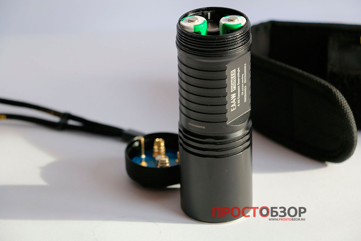 Крышка отсека батареек фонарика Pioneer EA4W