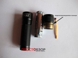 Из чего состоит фонарь Nitecore SENS AA