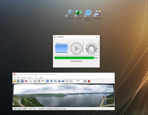 бесплатная программа для создания панорам - AutoStitch - результат работы