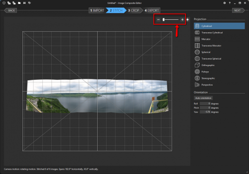 бесплатная программа для создания панорам - MS Image Composite Editor - объединение фото