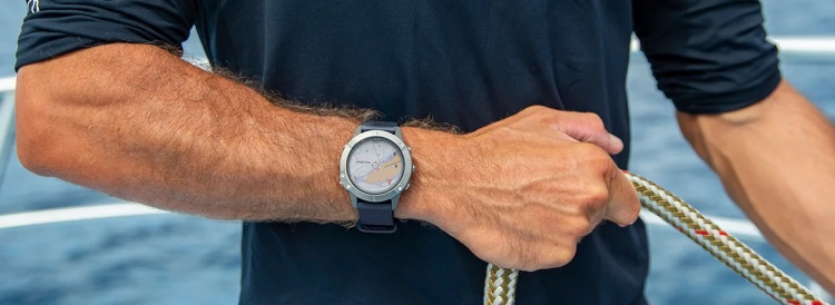 Морская навигация часов Garmin Quatix 6