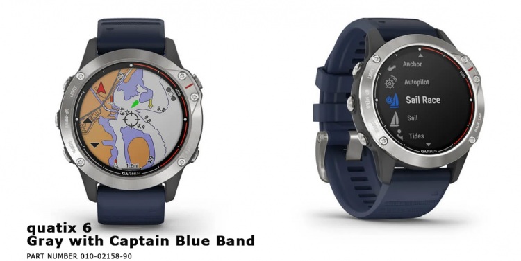 часы Quatix 6 - морская навигация
