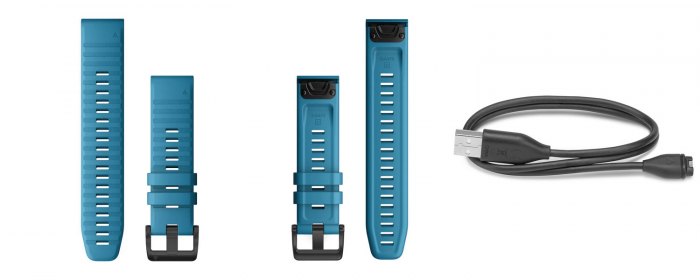 Что идет в комплектации часов Garmin min Quatix 6X Solar