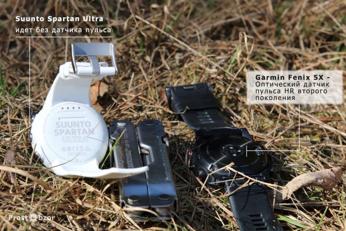Встроенный датчик пульса в часах Garmin Fenix 5X
