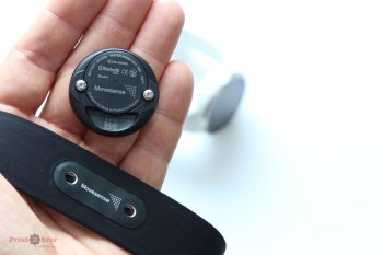 Нагрудный пульсометр Suunto Smart Sensor с площадкой - вид сзади