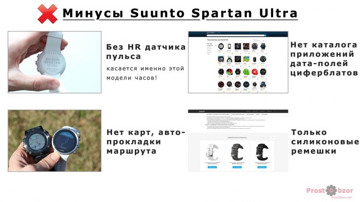 Минусы часов Suunto Spartan Ultra
