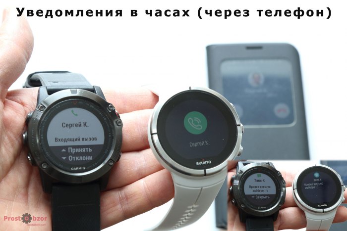 Уведомления в часах через телефон - звонки, вайбер