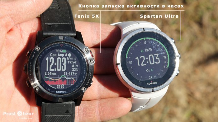 Запуск активностей в часах Suunto и Garmin