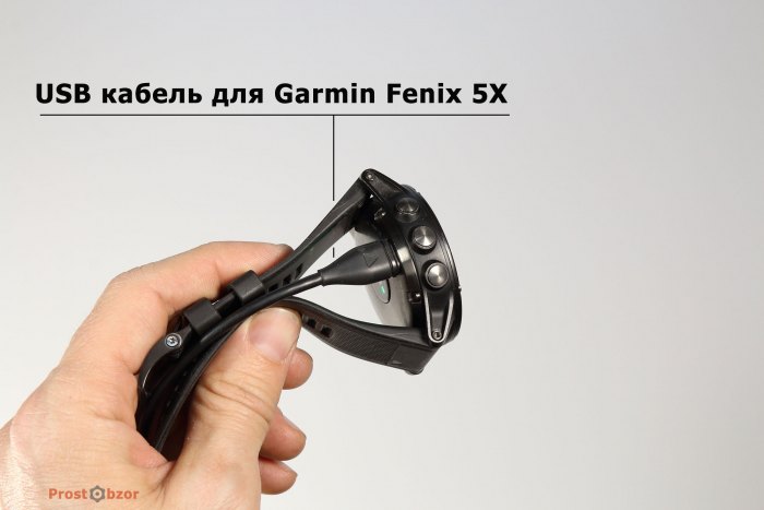Крепление USB кабеля для часов Garmin Fenix 5X
