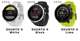 Цены на часы Suunto 9 без барометра