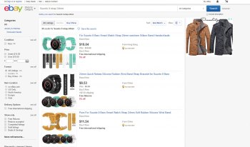 Примеры продаж ремешков Suunto 9 на eBay