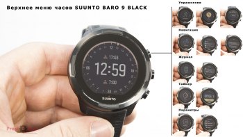 Верхняя кнопка меню Suunto 9 Baro
