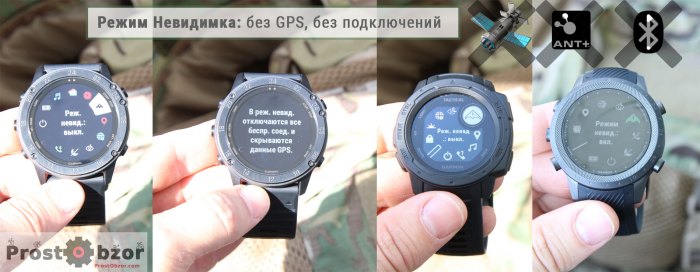 Тактический режим Невидимка в часах Garmin