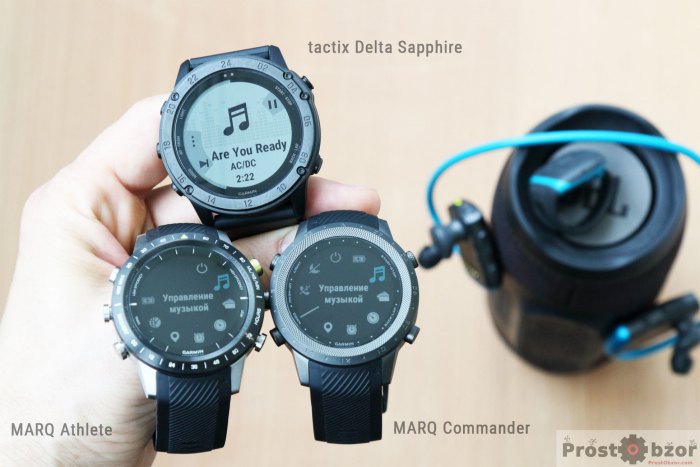 Музыкальный плеер на борту в тактических часах Tactix Delta, MARQ Commander