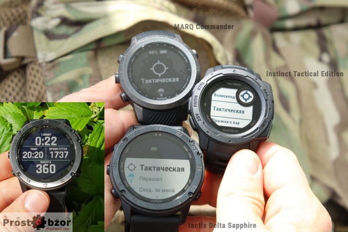 Тактическая активность в часах Garmin