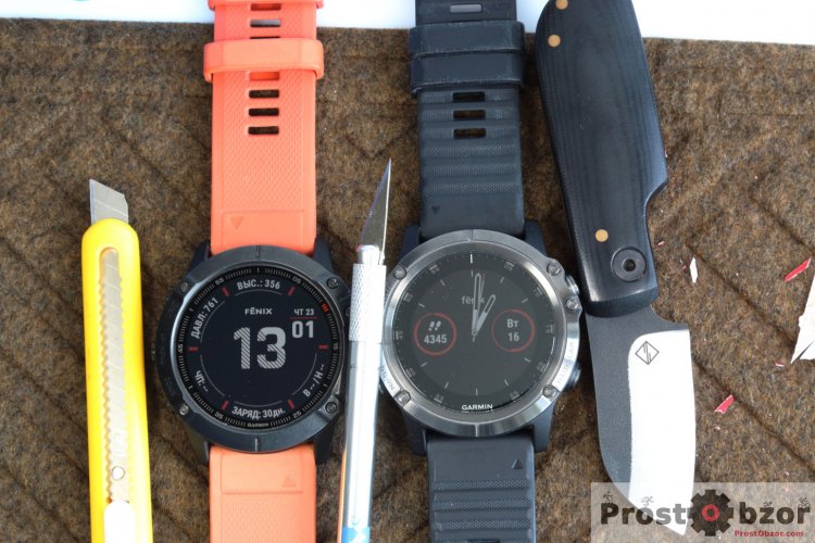 Режем стекло часов Garmin Fenix 6 ножами
