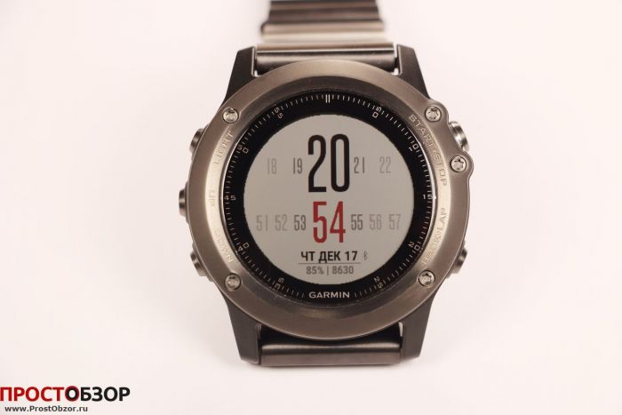 Циферблат Fenix 3 - Horizontal Time Light
