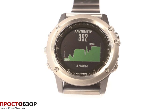 Garmin Fenix 3 - виджет Альтиметр