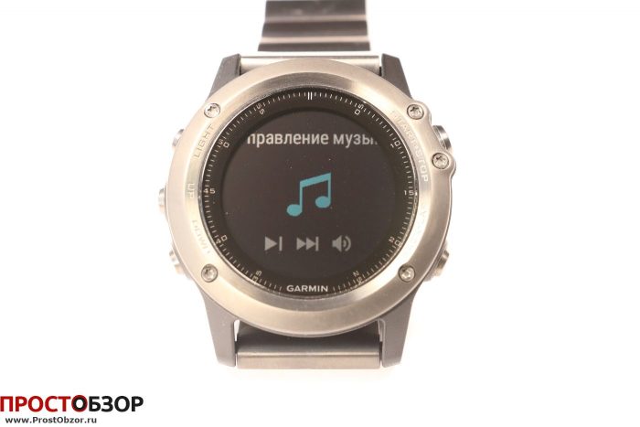 Garmin Fenix 3 - виджет управления музыкой