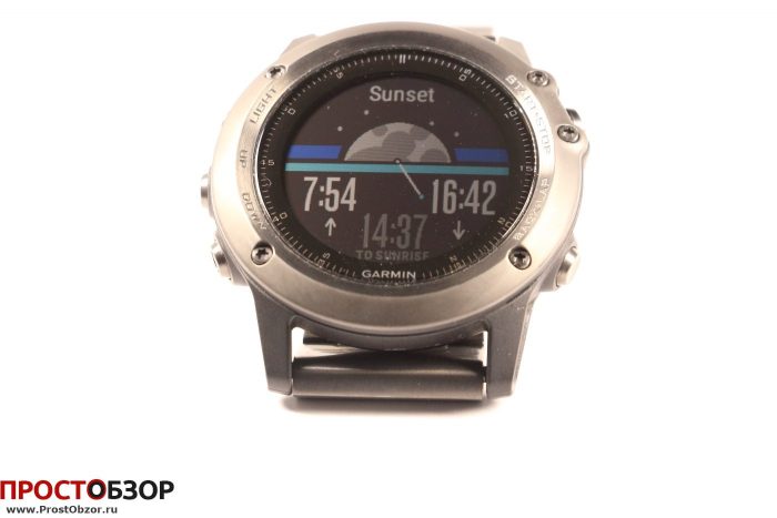 Garmin Fenix 3 - виджет Sunrise/Sunset ночью