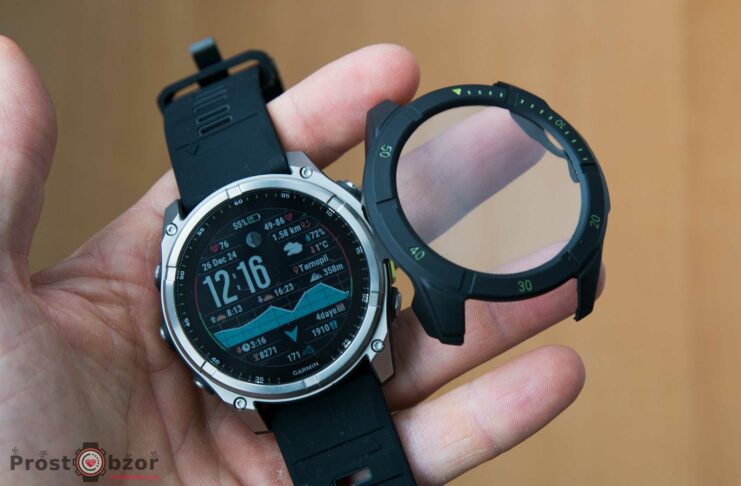 Защита корпуса и стекла для часов Garmin fenix 8  - все в одном