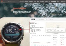 Настройка ключей OpenWeather для циферблата Gearmin v3